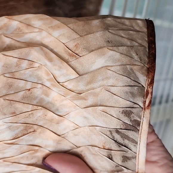 Chico’s Travelers Pleated Blush Gray Jacket sz 2 (large) - Picture 4 of 6